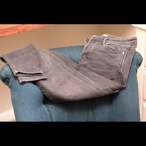 Free People black distressed jeans